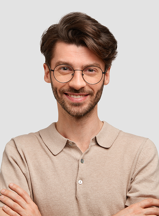 men with collar t shirt